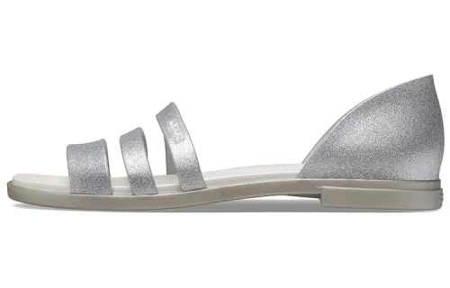 Crocs Tulum Casual One Strap Sandals Women's Silver