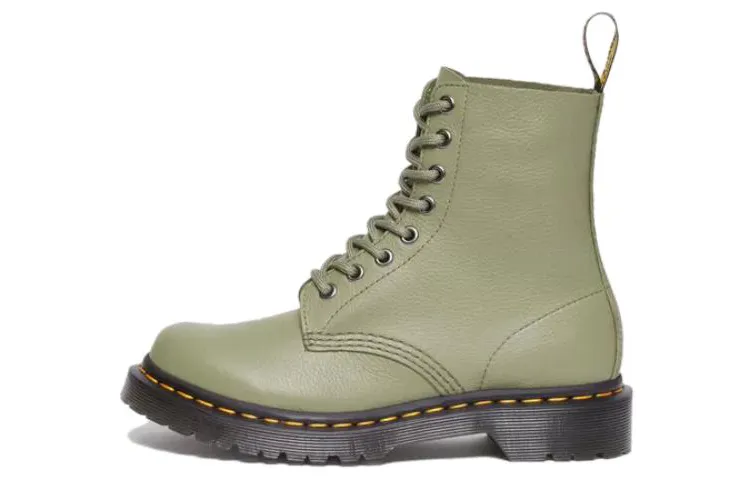 Dr.Martens Short Combat Boots Women's Green