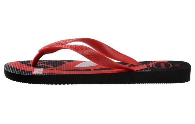 Havaianas Top Marvel Logomania EVA Flip Flops Men's Red