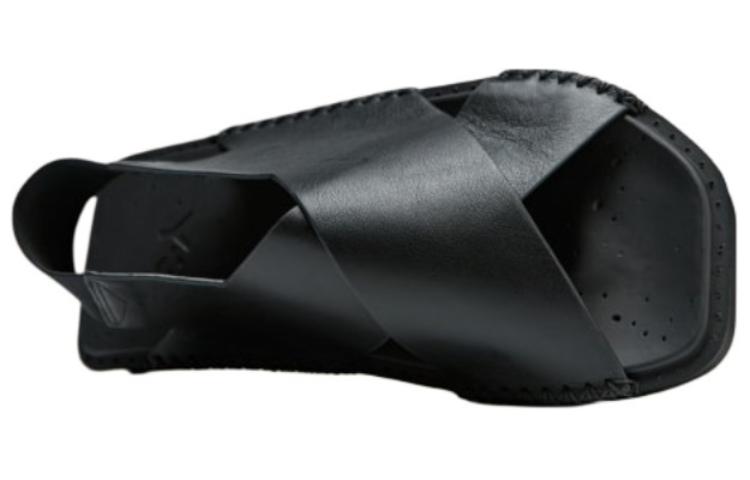Y 3 Leather Beach Sandals Unisex Black