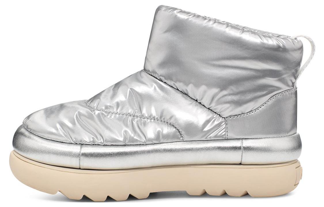 Женские ботинки UGG (серебристые)