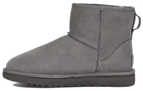 UGG Classic Mini UGG Rubber Logo 'Grey' Women's