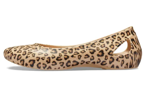 Crocs Women's Casual Shoes Women's Leopard Print/Gold