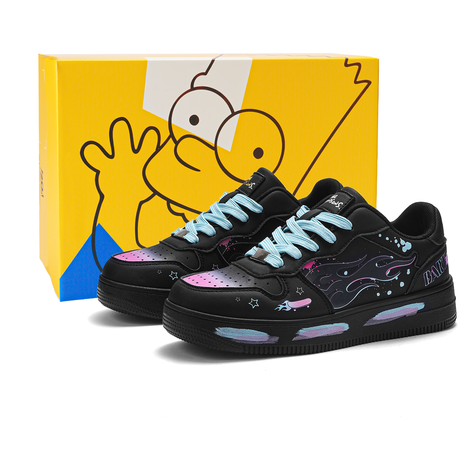 Кеды The Simpsons Air Force 1 (черно-белые)