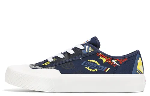 Dickies Canvas Shoes Men's Low Top Navy Blue