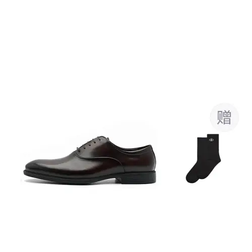 PEDRO Dress Shoes Men's Low Top Black/Dark Umber