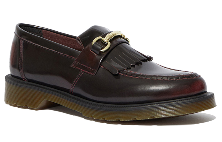 Dr.Martens Adrian Leather Loafers Unisex Cherry Red