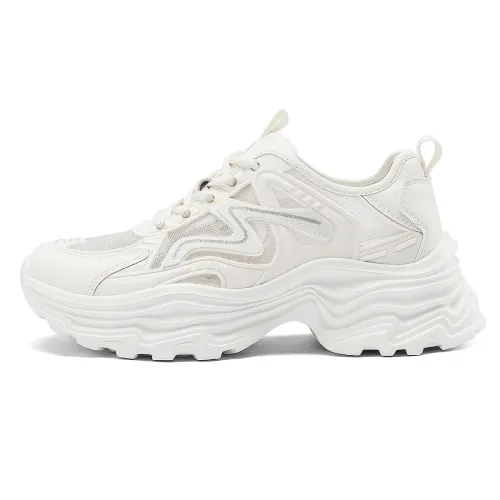 D FUSE SCANDINAVIA Cushioning Slip Resistant Abrasion Resistant Low top Chunky Sneakers Women's