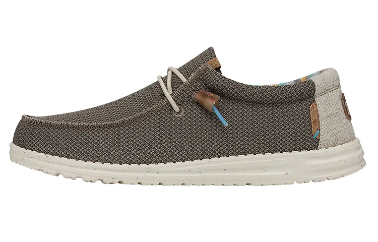 Heydude Casual Shoes Men's Low Top Fossil Brown