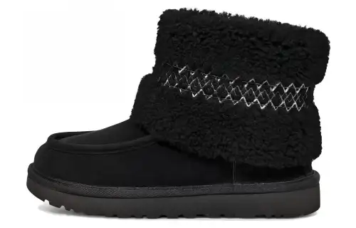 UGG Mini Heritage Braid Black Women's