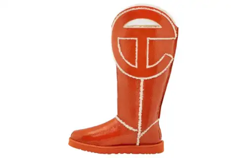 UGG X Telfar Logo Tall Crinkle Spicy Pumpkin