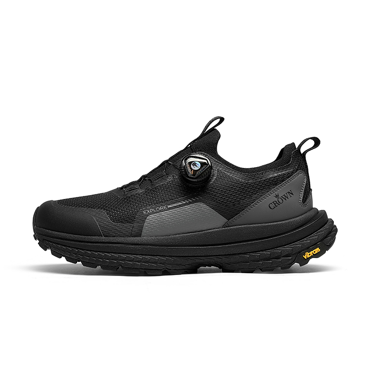CROWN Textile, Synthetic Leather Slip Resistant, Abrasion Resistant, Lightweight, Height Increasing Low top