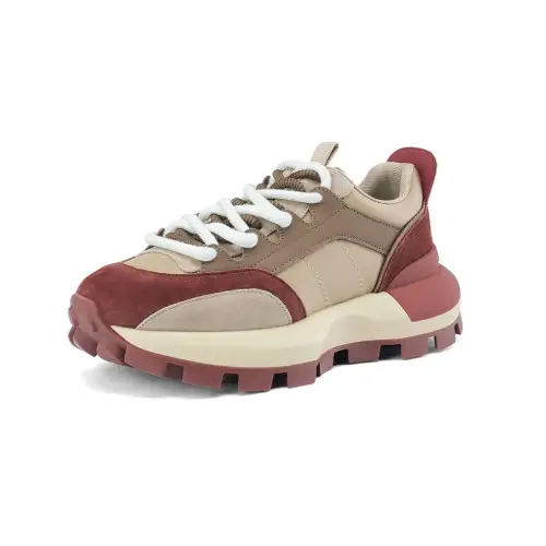 D FUSE SCANDINAVIA Leather Wear resistant And Lightweight Low top Casual Shoes 6cm Women's