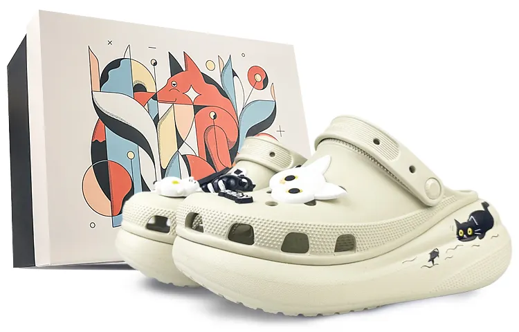 Crocs Crush Clog Clogs Unisex Black White