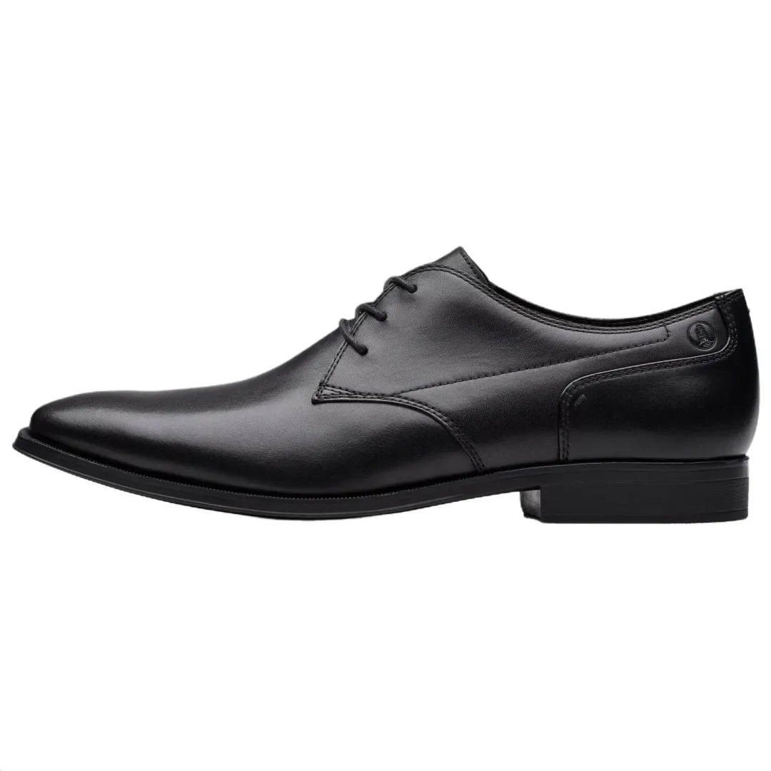 Clarks Paulton Lace Leather Dress Shoes Men's Black