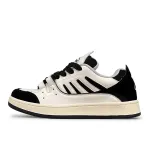 LuzaoT SUPER DRAG Puffy Shoes Low top Skateboard Shoes Unisex Beige Black