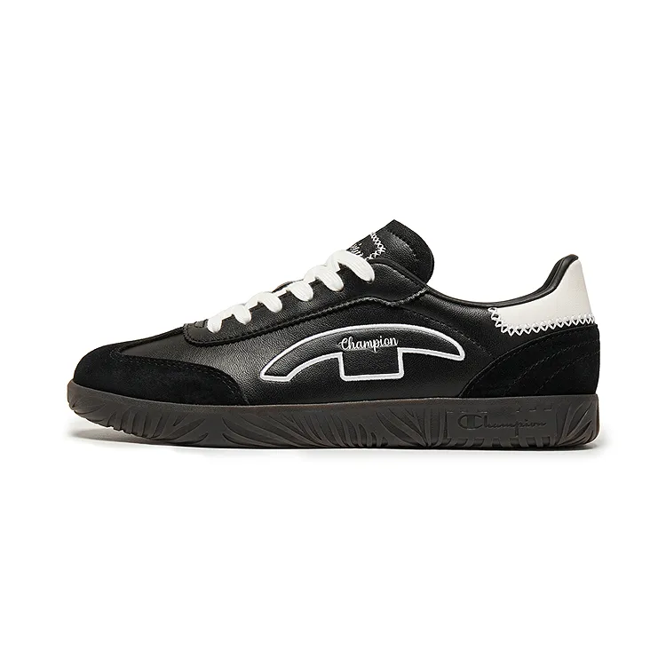 Champion T Head German Army Trainers 2.0 Champ T Trainer V2 Balance Low top Skateboard Shoes Women's Black/Milk White