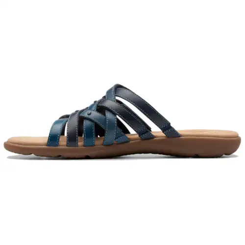 Clarks Slip Resistant Slide Slippers Women's Blue