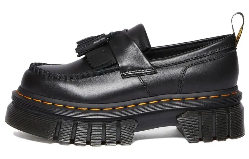 Dr.Martens Audrick Nappa Lu Leather Platform Shoes Unisex Black