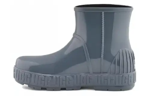 UGG PVC Waterproof And Slip Resistant Rain Boots Women's Gray Blue