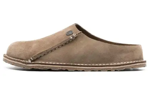Birkenstock Zermatt logo-debossed suede slippers