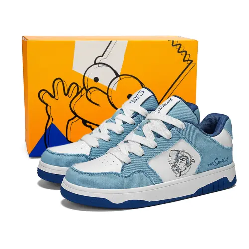 The Simpsons Slip Resistant Cushioning Abrasion Resistant Breathable Low top Skateboard Shoes Unisex