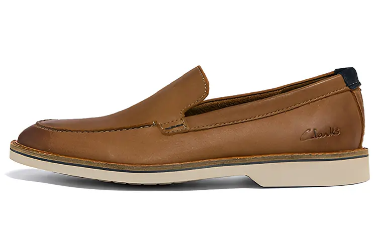 Clarks Leather Men's Casual Shoes Men's Dark Umber