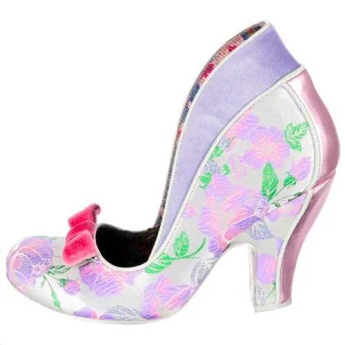 IRREGULAR CHOICE Pu Trendy Chunky Heel High Heels 9.2cm Women's Purple
