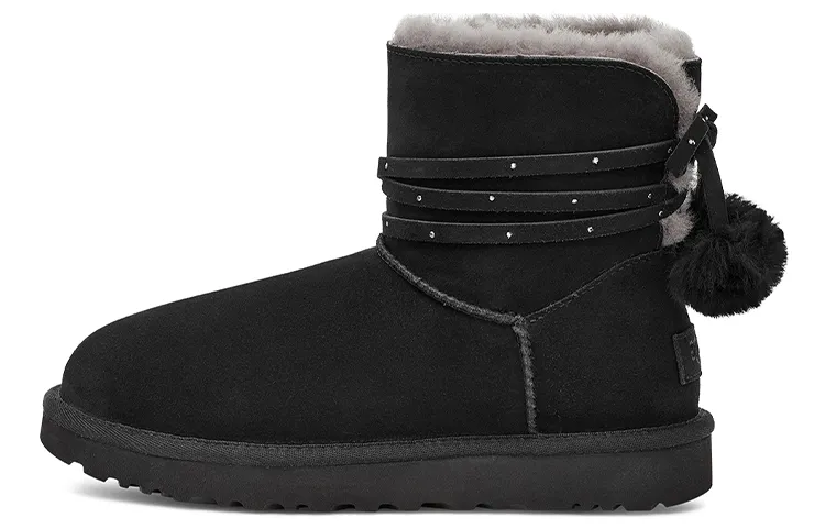 UGG Mini Bailey Bow Pom 'Black' Women's