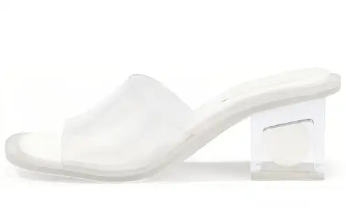 CHARLES&KEITH Composite Sole Quiet Slide Slippers Women's White