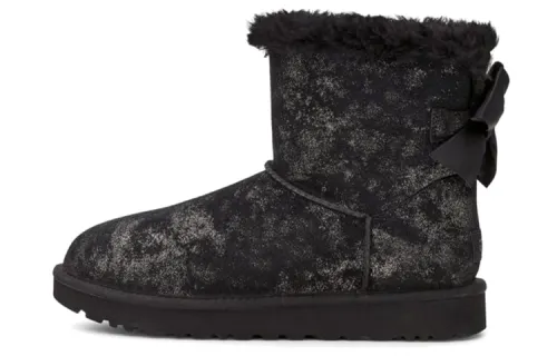UGG Mini Bailey Bow Glimmer Black Women's
