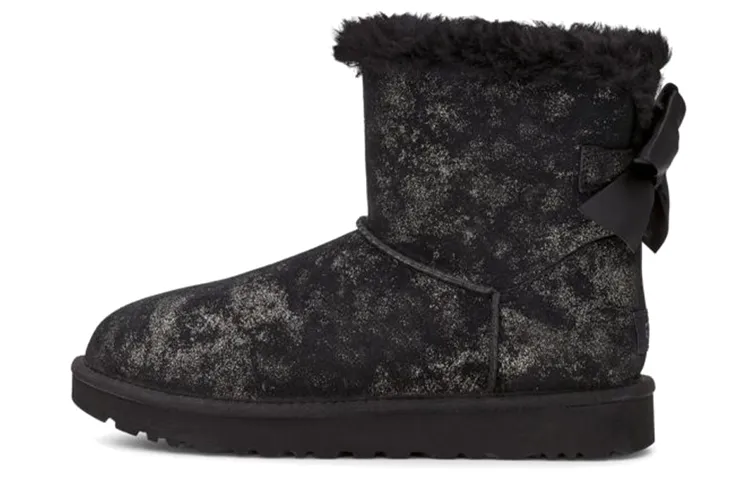UGG Mini Bailey Bow Glimmer Black Women's