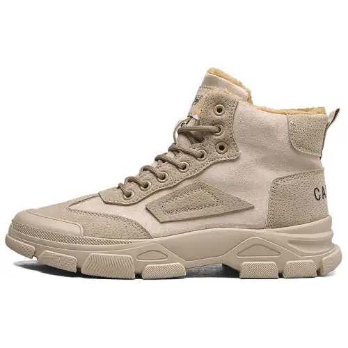 CARTELO Combat Boots Men's Khaki, Black