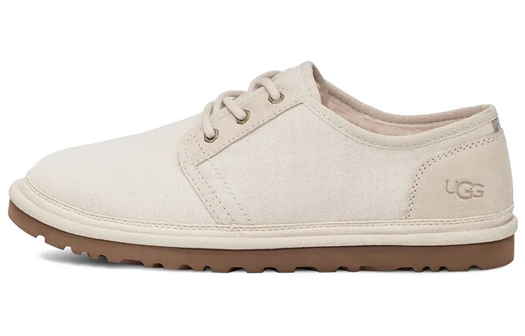 UGG Neumel Suede Thermal Fleece Lined Low Top Casual Shoes Men's Ecru