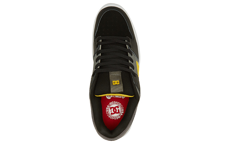 DC Shoes Lynx Zero Slip Resistant Abrasion Resistant Low top Skateboard Shoes Men's Black Gray Gold