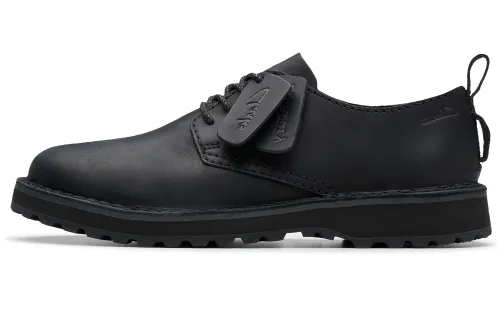 Clarks Cow Split Leather Casual Shoes Men's Black