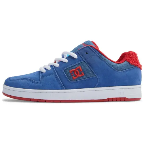 DC Shoes Slip Resistant Low top Skateboard Shoes Men's Blue Red