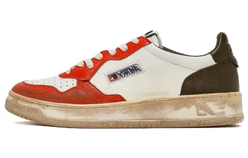 AUTRY Colour-block Lace-up Leather Sneakers