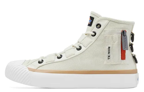 Dickies Canvas Shoes Unisex High Top Beige