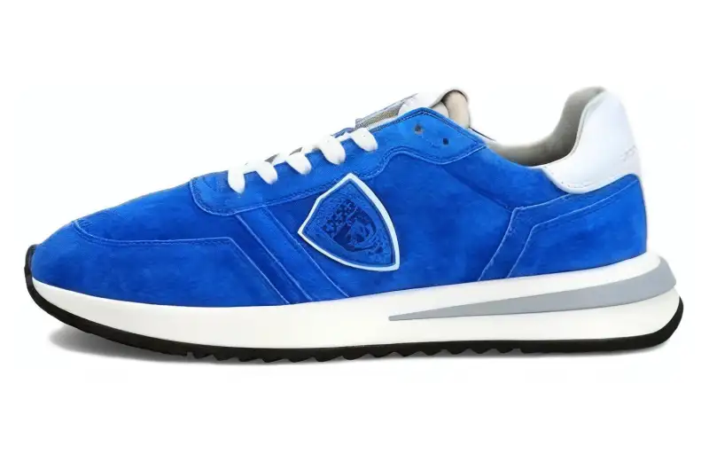 PHILIPPE MODEL Tropez Cushioning Slip Resistant Abrasion Resistant Low top Casual Shoes Men's Blue White