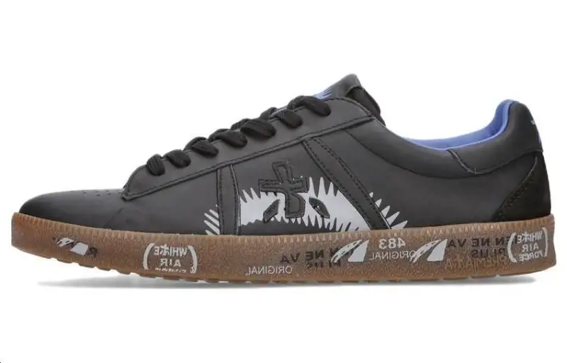 PREMIATA Andy Calfskin Low top Skateboard Shoes Men's Black