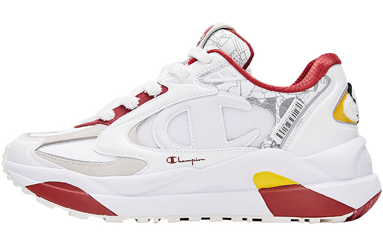 POP MART X Champion Chunky Sneakers Men's Low Top White/Red