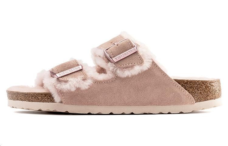 Birkenstock Arizona Shearling Suede Light Rose