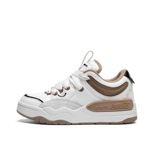 Coca Cola Microfiber Leather Coverage Slip Resistant Cushioning Abrasion Resistant Height Increasing Low top