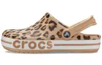 Crocs Bayaband Beach Sandals Leopard Print