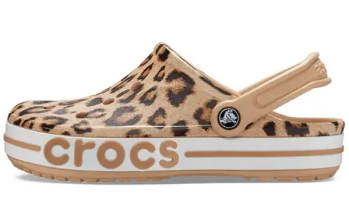 Crocs Bayaband Beach Sandals Leopard Print