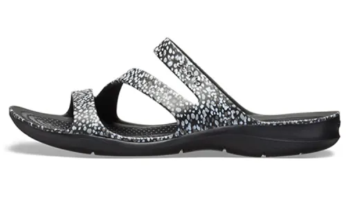 Crocs Swiftwater Slide Slippers Women's Black/White
