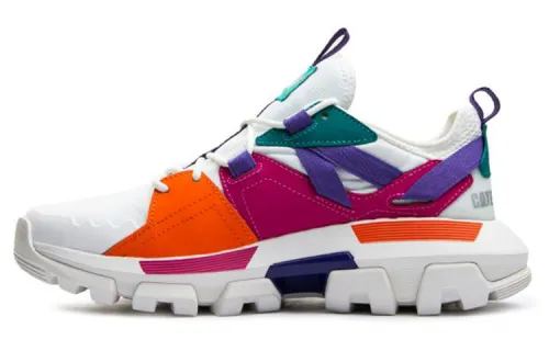 CAT Chunky Sneakers Unisex Low Top White/Purple