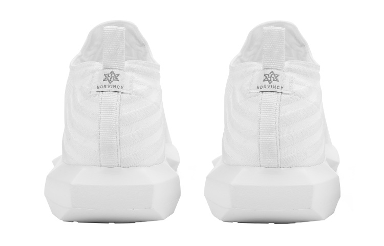 NORVINCY Breathable And Lightweight Low top Running Shoes Unisex White