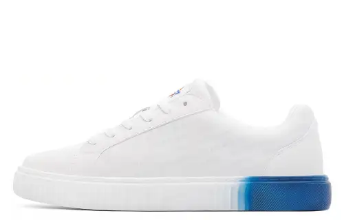 Dickies Microfiber Leather Slip Resistant Abrasion Resistant Low top Skateboard Shoes Women's White Blue